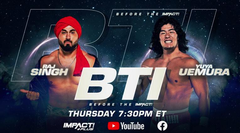 Yuya Uemura takes on Raj Singh this Thursday on IMPACT! Wrestling's Before The IMPACT! on all of IMPACT! Wrestling's social media accounts!
