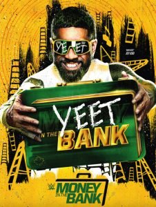 "Main Event" Jey Uso on the official WWE Money In The Bank 2024 poster. (Photo Credit: WWE)