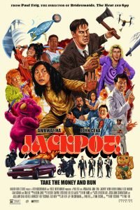 The official movie poster for "Jackpot!" starring John Cena and Awkwafina. (Photo Credit: Amazon MGM Studios)