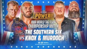 The NWA World Tag Team Championship is on the line when The Southern Six challenge Knox & Murdoch tonight exclusively on www.X.com/NWA at 6:05 P.M. Eastern. (Photo Credit: Hiban Huerta)
