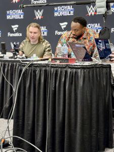 "Prince Pretty" Tyler Breeze and Big E talk to the fans watching on the app.