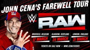 WWE announces that John Cena's Farewell Tour will make stops in Belgium, Scotland, and England in March. (Photo Credit: WWE)